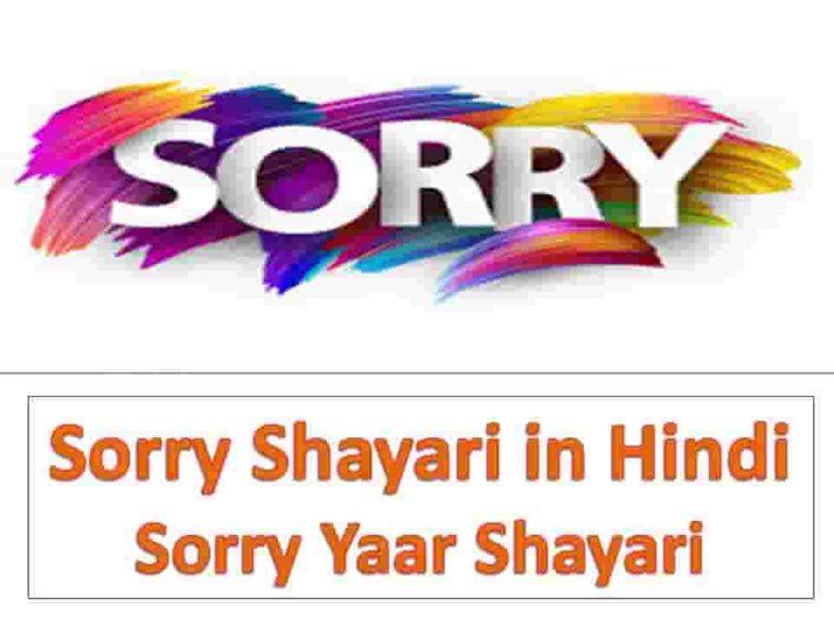 Sorry Shayari in Hindi || Sorry Yaar Shayari