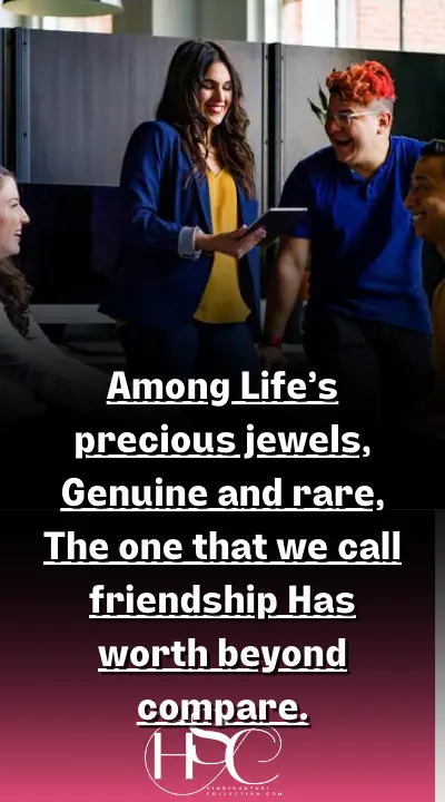 Among Life’s precious jewels - Friendship Status English